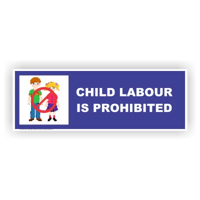Child Labour No Entry Sign 1